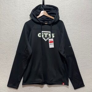 Marucci GTS Baseball Softball Hoodie Pullover Black Mens M Polyester Long Sleeve